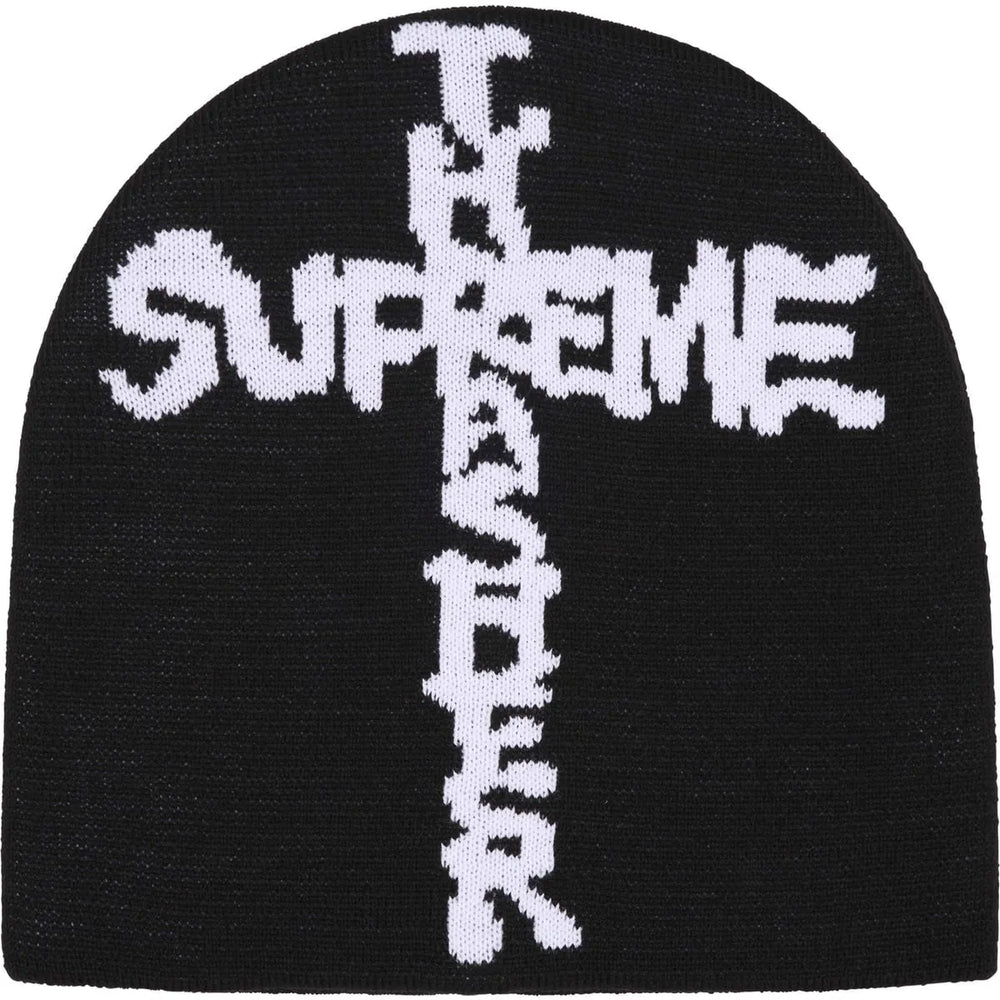 Bonnet Supreme x Thrasher 'Cross' - Noir
