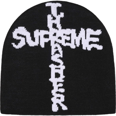 Supreme x Thrasher 'Cross' Beanie - Black