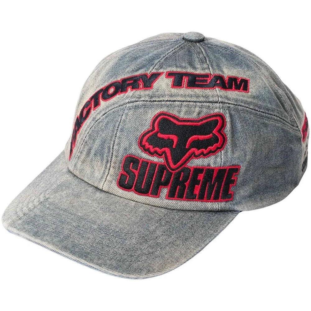 Casquette 6 panneaux Supreme x Fox Racing - Denim