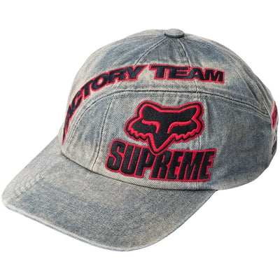 Casquette 6 panneaux Supreme x Fox Racing - Denim