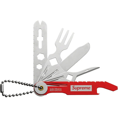 Couteau de poche Supreme x Swiss 'Advance Crono N5' - Rouge