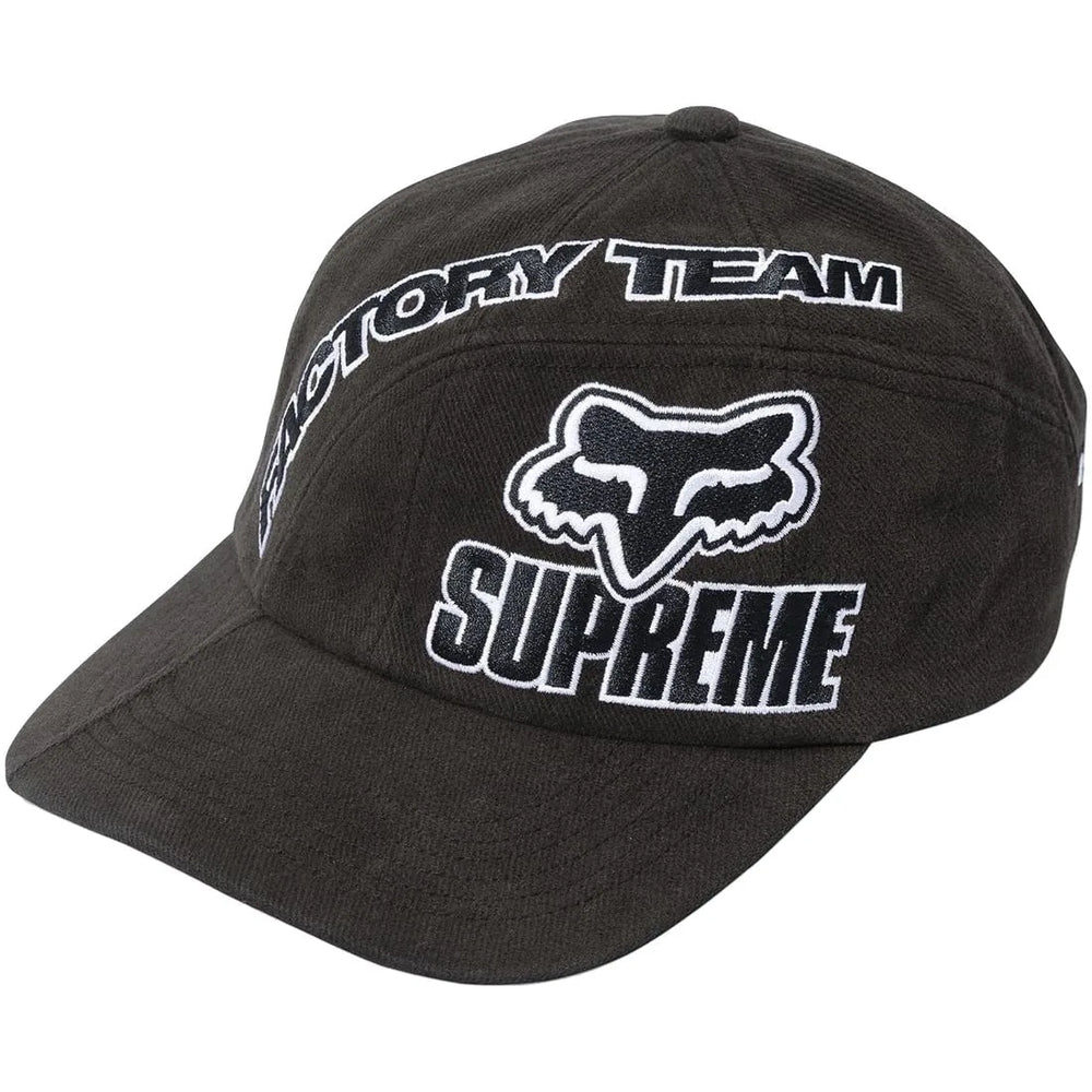Casquette 6 panneaux Supreme x Fox Racing - Noir