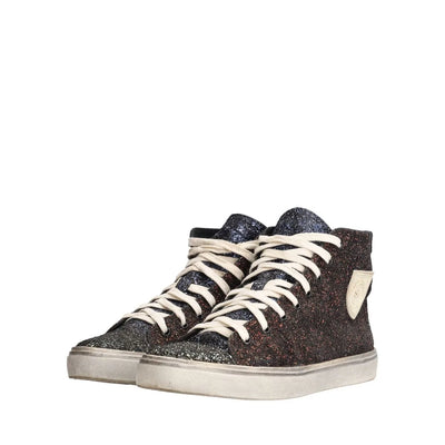 Saint-Laurent Paris 'Bedford Glitter High-Top' Chaussures - Multi