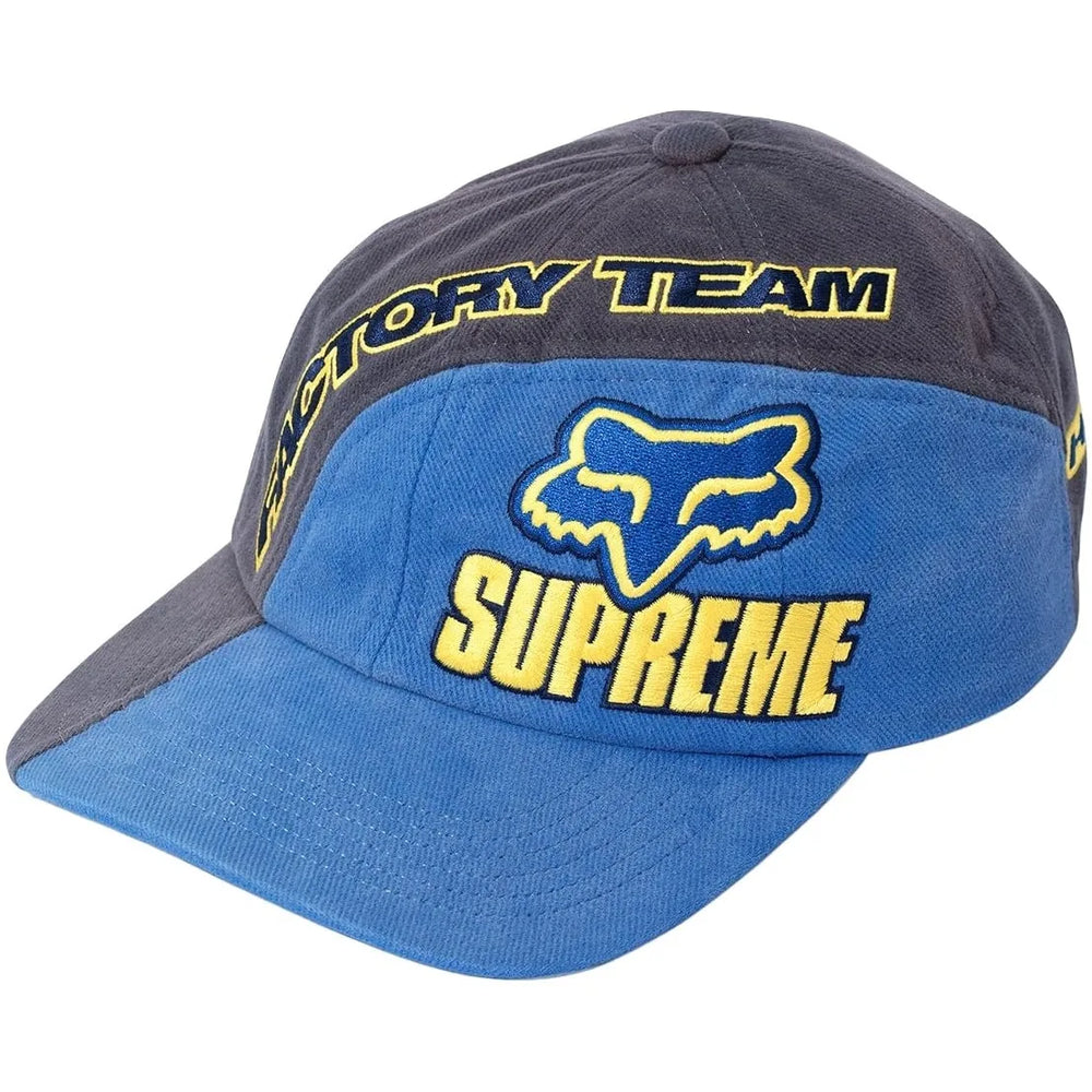 Casquette 6 panneaux Supreme x Fox Racing - Bleu