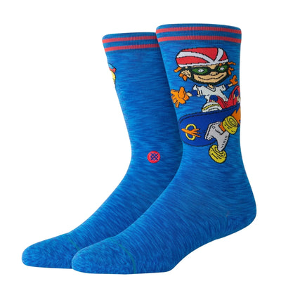 Chaussettes mi-haut Stance x Rocket Power 'Reggie et Otto' - Royal