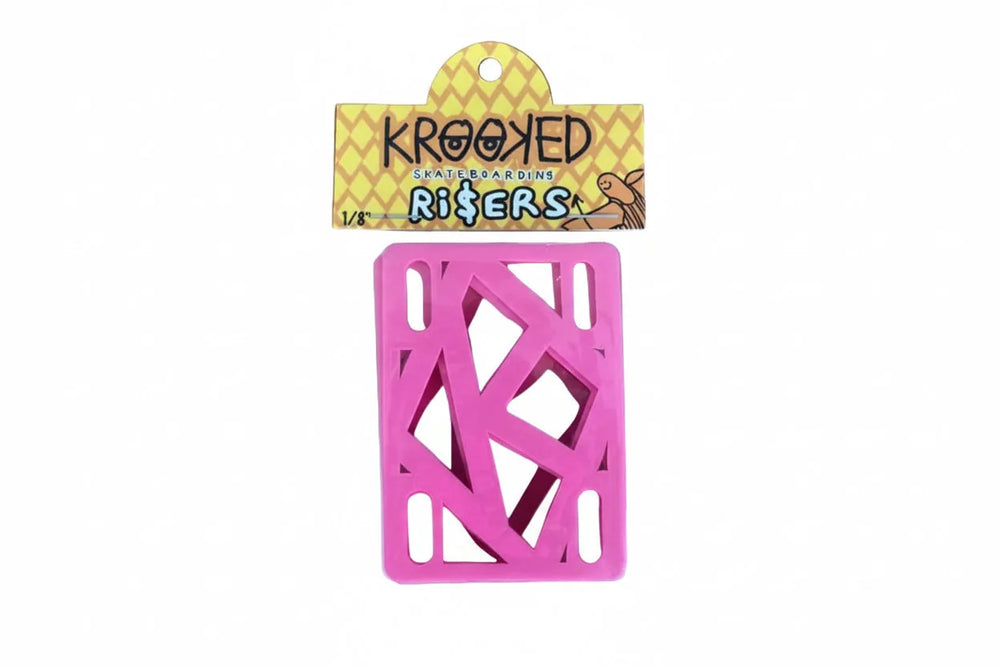 Plaques de rehaussement Krooked Skateboarding - Rose vif