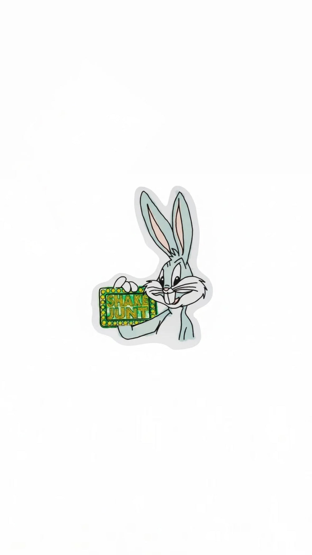 Shake Junt 'Reggie' Sticker - Grey