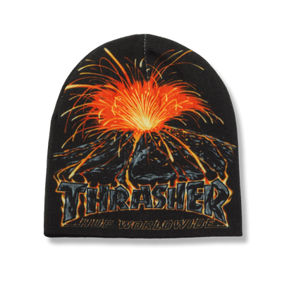 HUF 'Meltdown' Reversible Beanie - Black