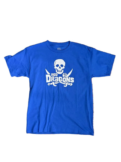 T-shirt 'Crâne' Dragon Rouge - Bleu (ENFANTS)