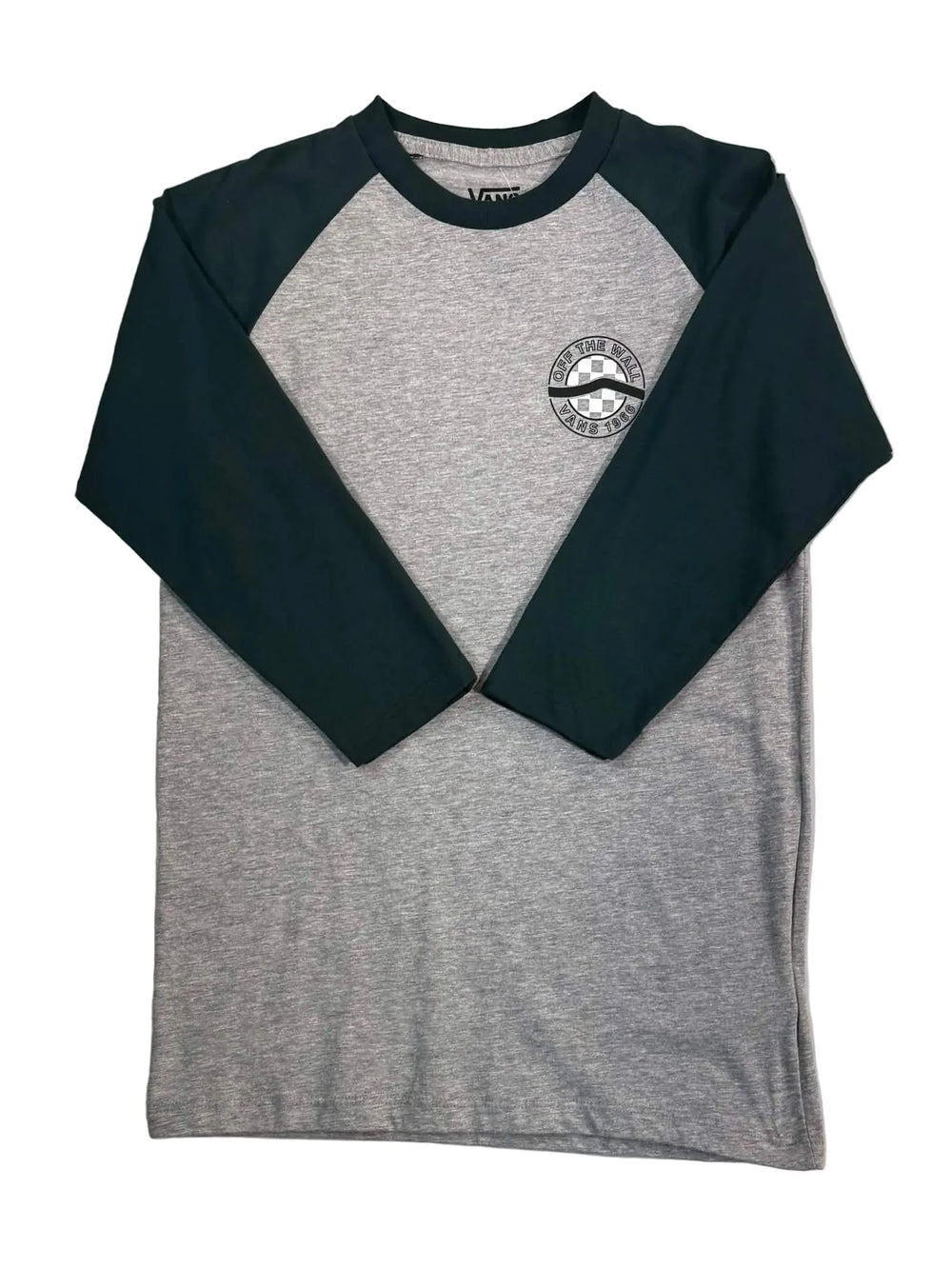 Vans 'Sidestripe' Raglan Tee - Dark Green/Grey (KIDS)
