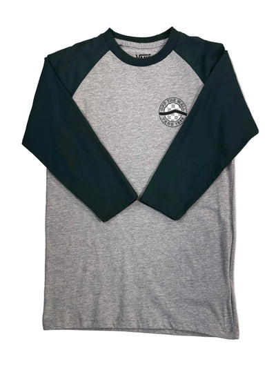 Vans 'Sidestripe' Raglan Tee - Dark Green/Grey (KIDS)