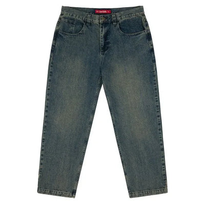 Loviah 'OG' Baggy 5 Pocket Denim Pants - Pine Enzyme Wash