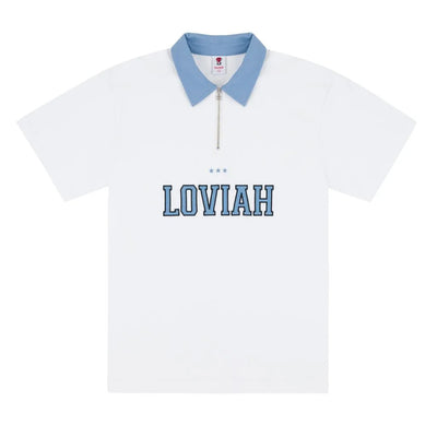 Loviah 'Jeans' Polo Shirt - White