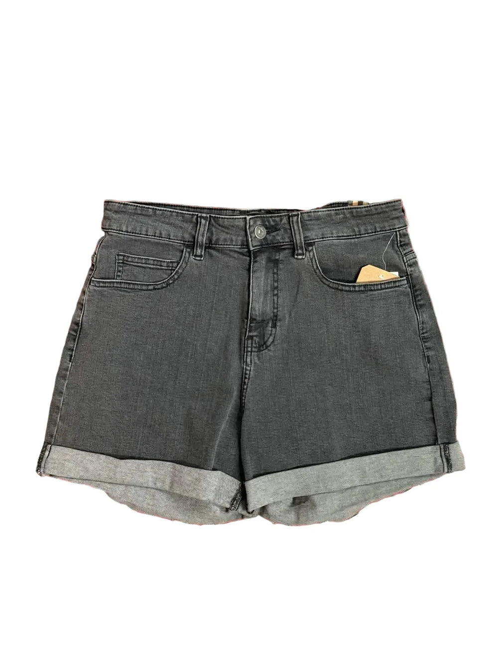 Shorts en denim roulé 'High Rise' Vans - Noir (pour femmes)