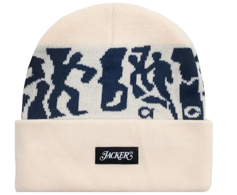 Jacker 'Mirror Maze' Beanie - Beige