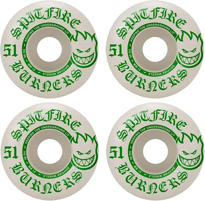 Spitfire 'Burners' 99A Wheels 51MM - White