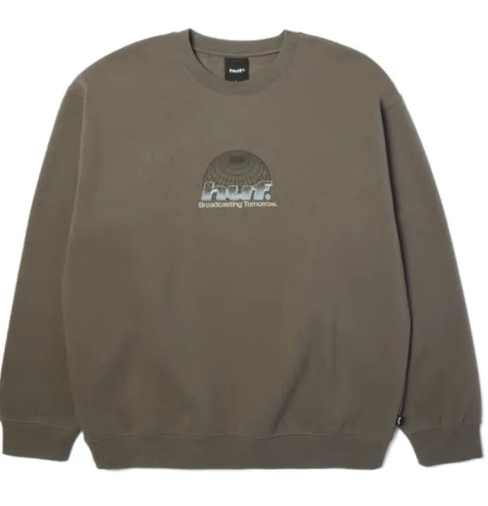 HUF 'Worldwide Network' Crewneck - Grey
