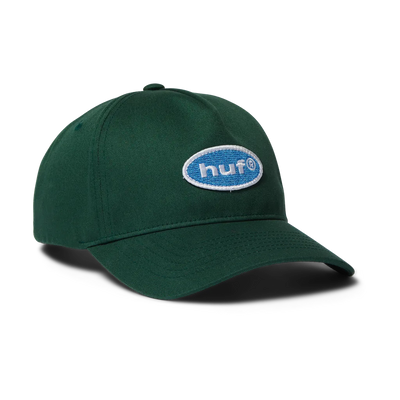 Casquette HUF '89 Oval' 5 panneaux à sangle - Vert forêt
