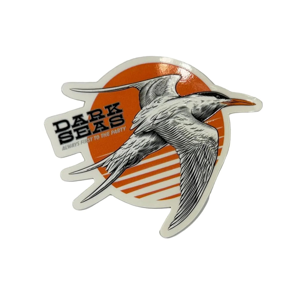 Dark Seas 'Always First' Sticker - Orange