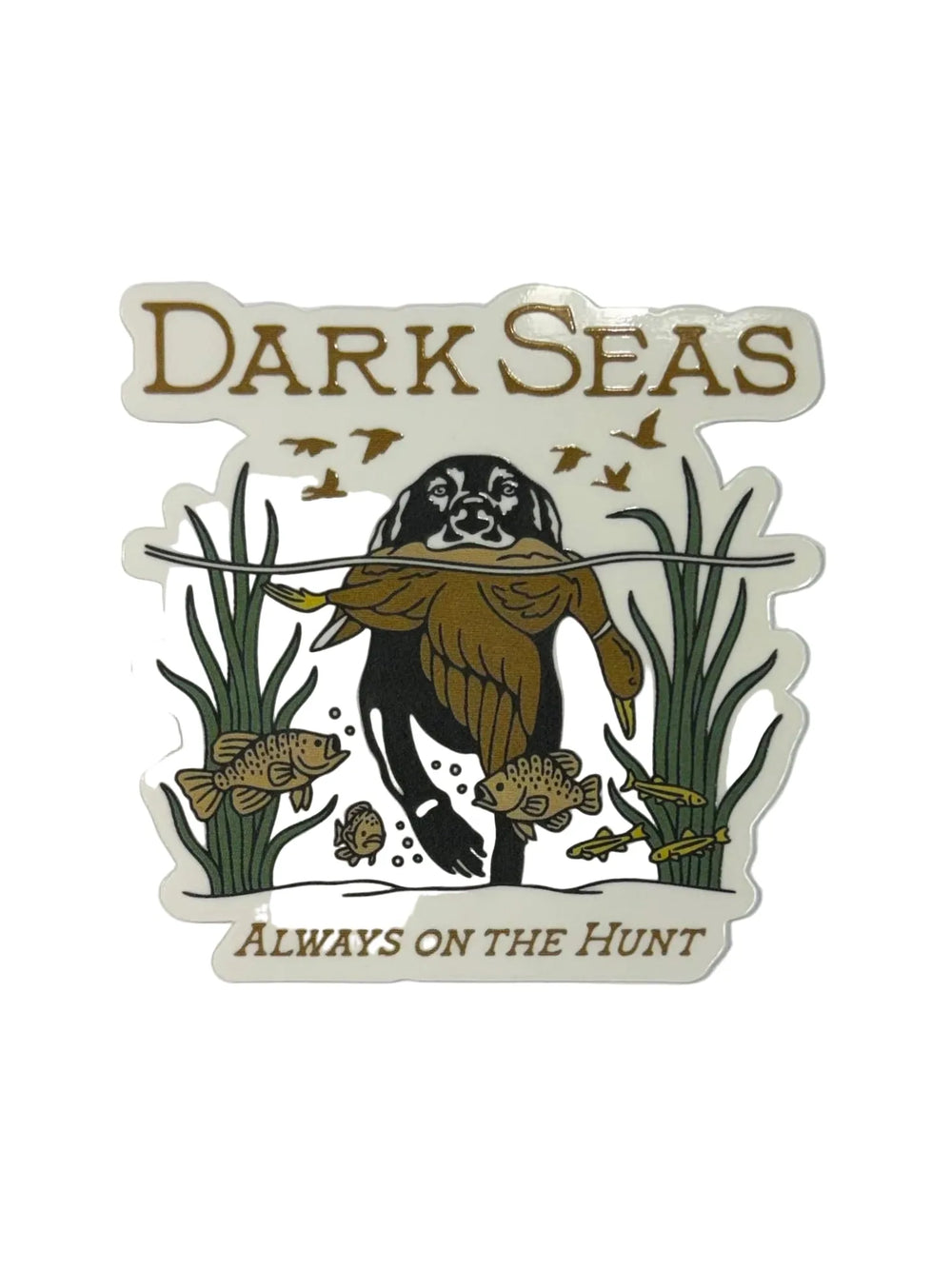Dark Seas 'Hunter Dog' Sticker - Multi