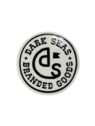 Dark Seas 'Branded Goods' Sticker - White