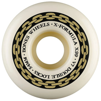 Roues Bones 'XF Double Locks' V7 99A 54MM - Naturel