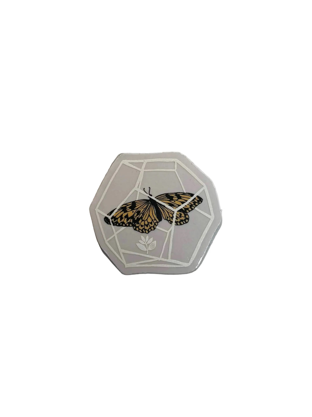 Autocollant 'Butterfly' de Magenta Skateboards - Blanc