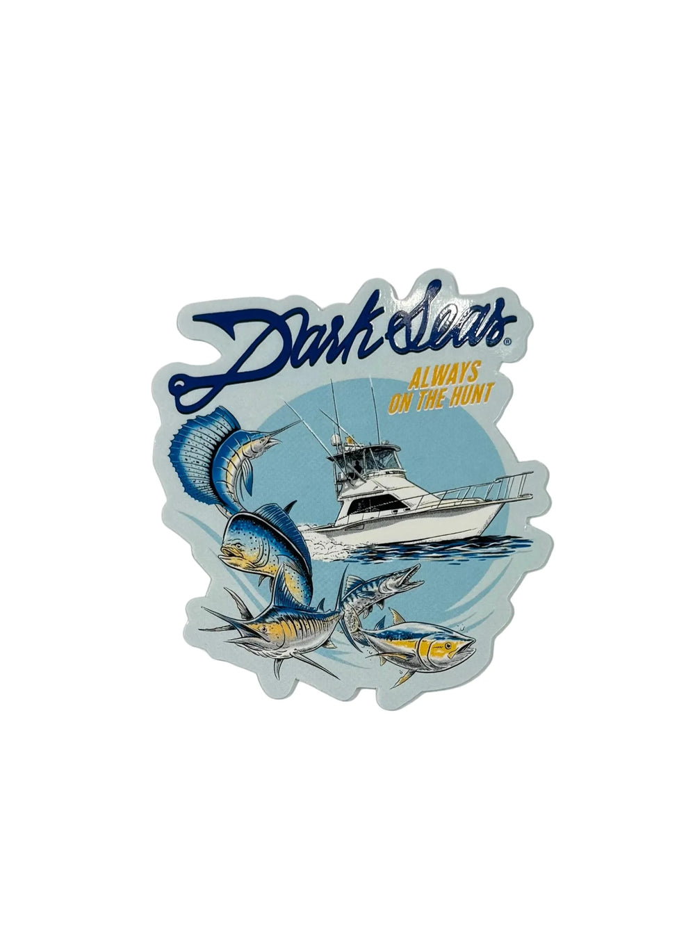 Autocollant Dark Seas 'Always On The Boat' - Bleu