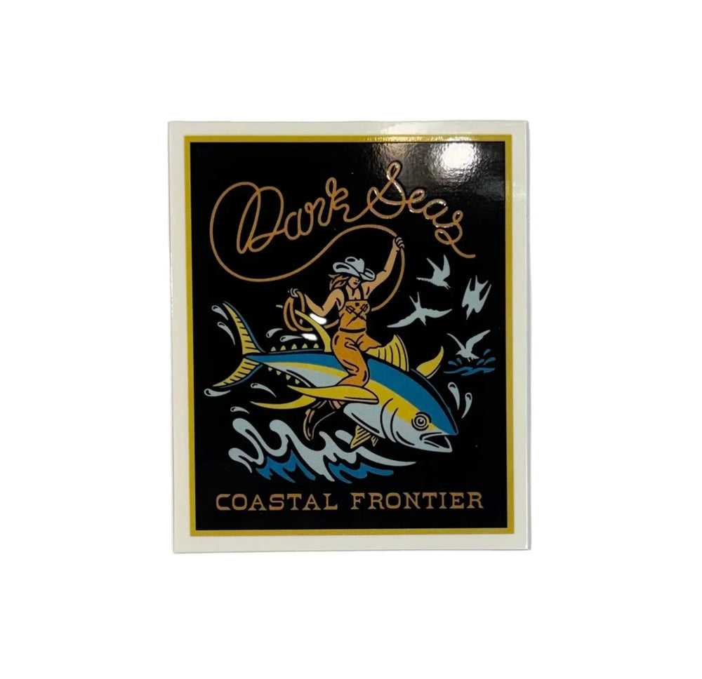 Dark Seas 'Costal Frontier' Sticker - Black