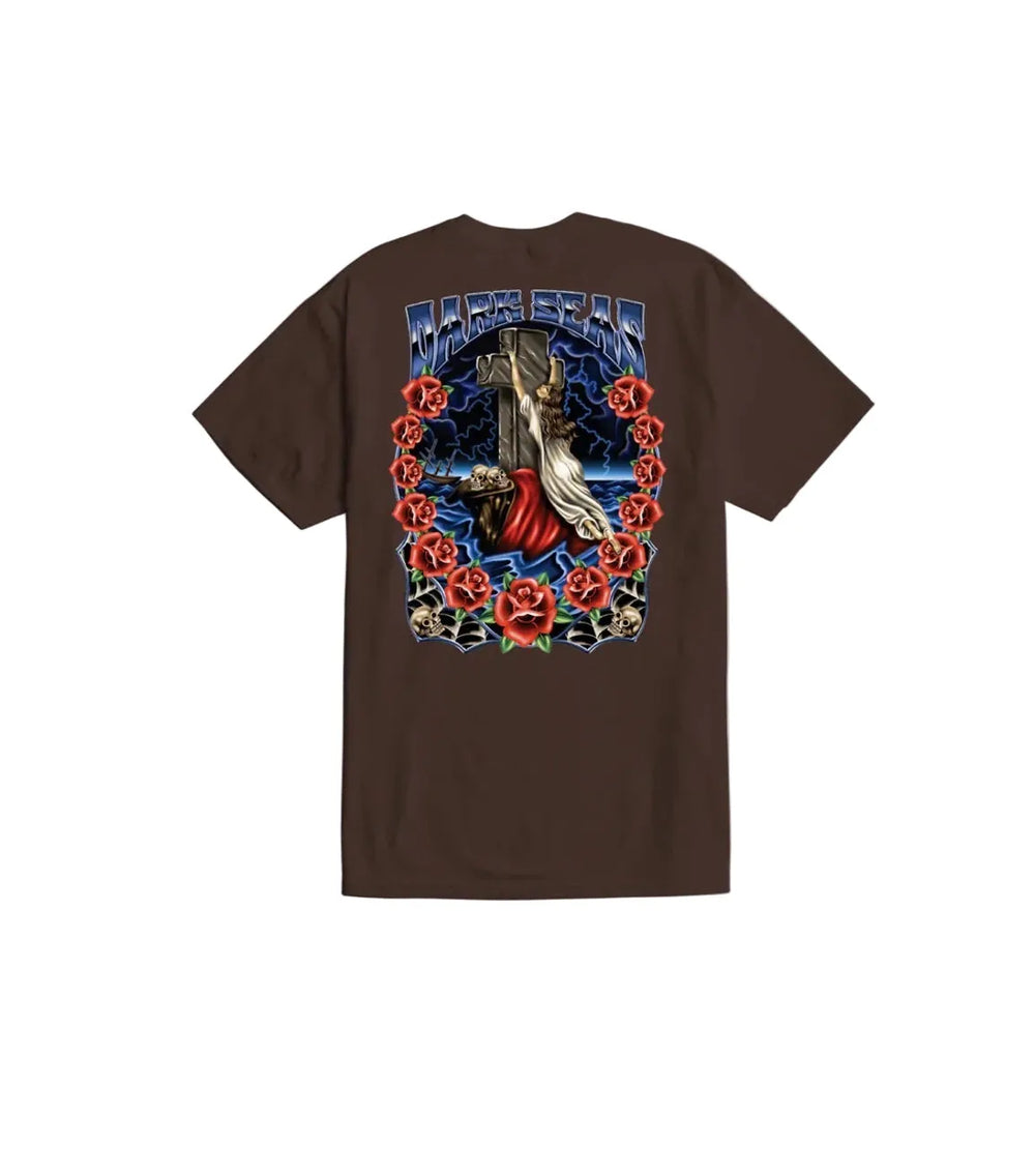 Dark Seas 'Rock Solid' Tee - Java Brown