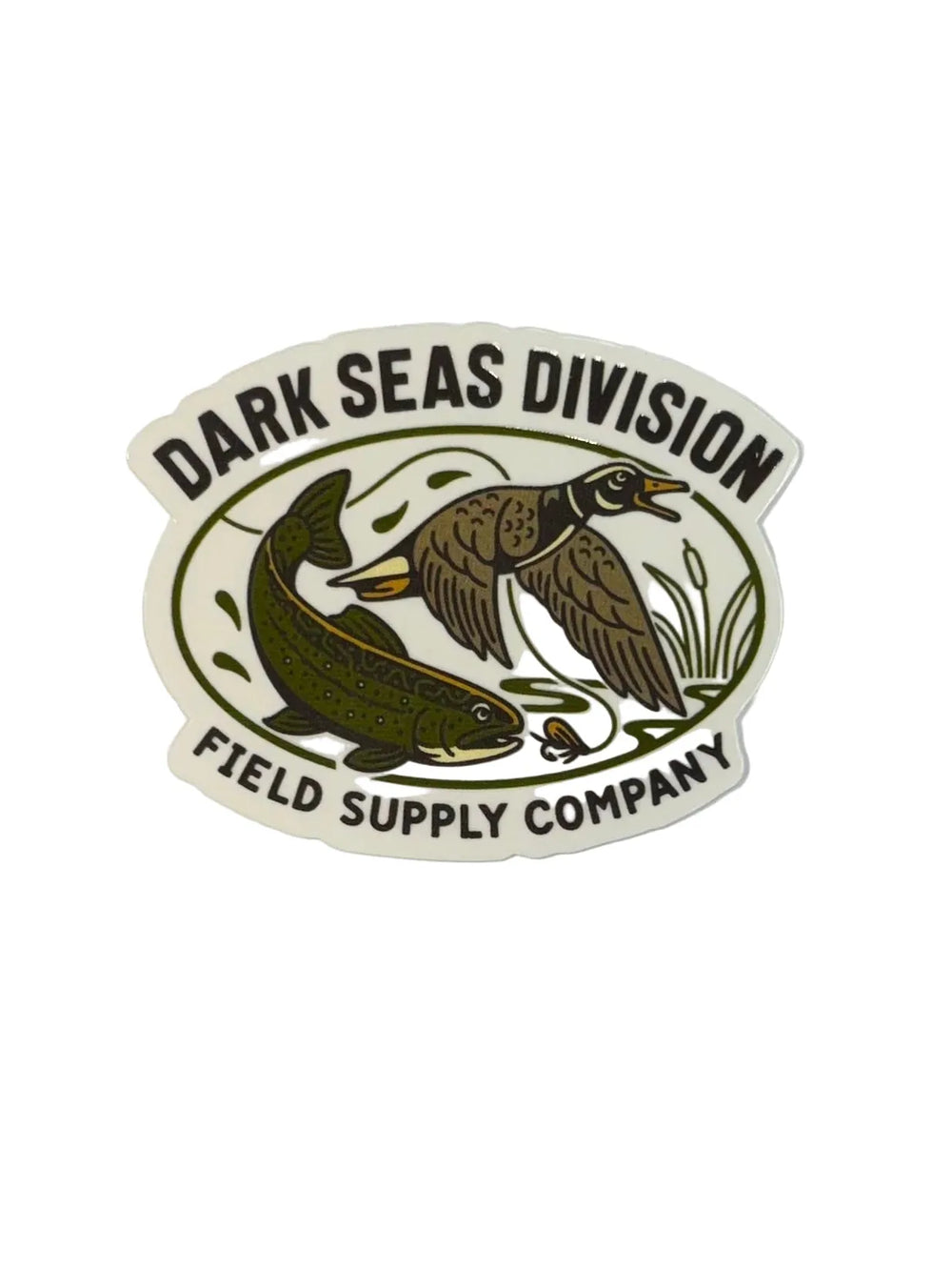 Autocollant 'Field Supply' Dark Seas - Kaki