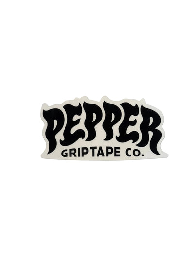Autocollant 'Logo' Poivre - Noir