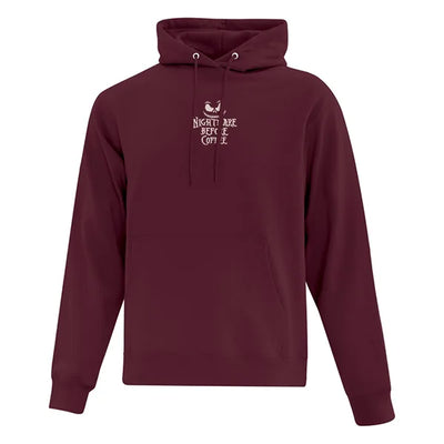 Hoodie "Nightmare Before Coffee" brodé