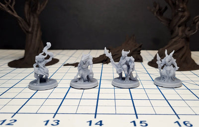 Ensemble de miniatures Kobold - EC3D | DnD | Guerrier | Monstre | Magicien | 32mm | Pathfinder 2E | Fantaisie | Lanceur | Jeux de guerre | Ensemble de miniatures