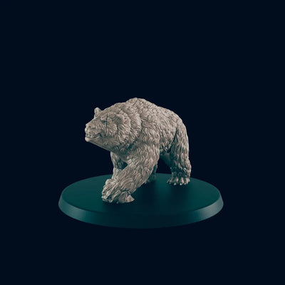 Ours miniature - EC3D, DnD | Animal | Monstre| 5E | Grand | 32mm | Pathfinder | Fantaisie | Wargaming | Frostgrave | Druide |