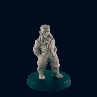 Paysan nain - EC3D | DnD | Nain | Homme | Villageois | 32mm | Pathfinder | TTRPG | Wargaming