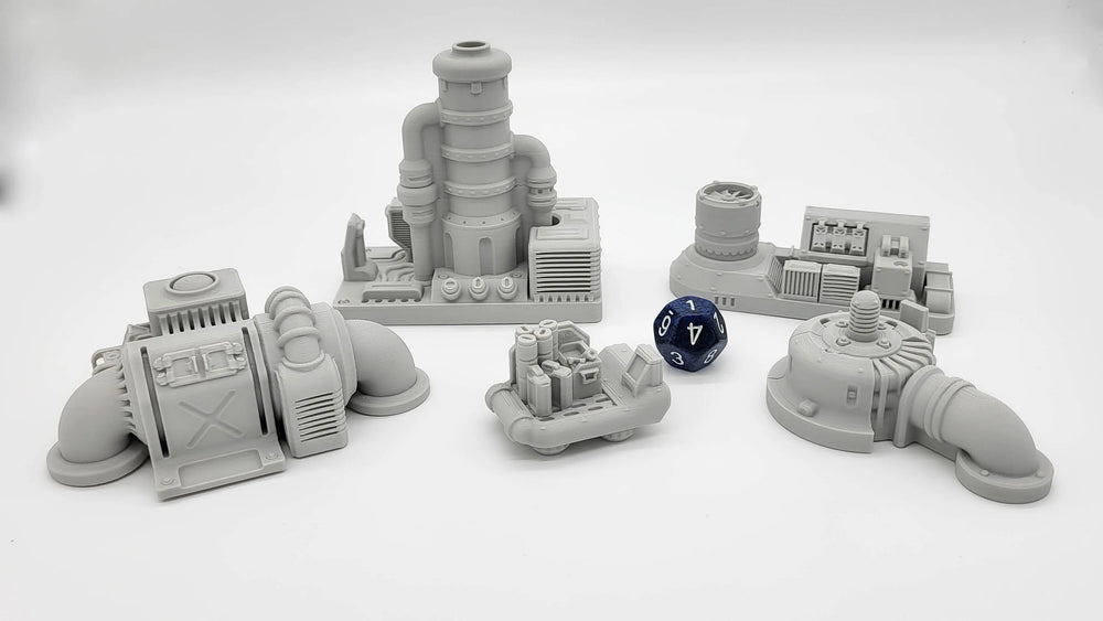 Sci-fi Scenery - Engine Room - EC3D Design, Infinity, Legion, Scifi, Cyberpunk, Starfinder, ttrpg terrain, traveller, starship, spaceship