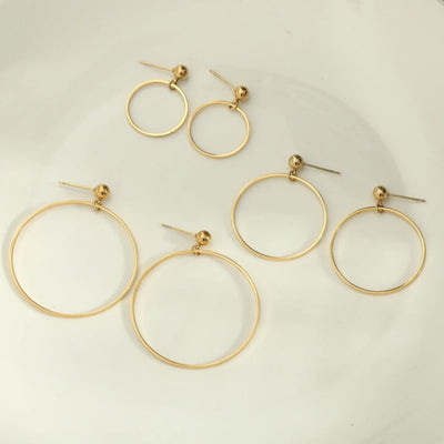 Boucles d'oreilles BELLA (Disponibles en 3 tailles)