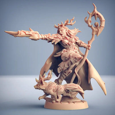 Vulpeana Whitebranch - Guilde d'artisans | Elfe | Druide | Sorcière | Magicienne | Femme | Humaine | Lanceuse | DnD | Pathfinder | Donjons et Dragons