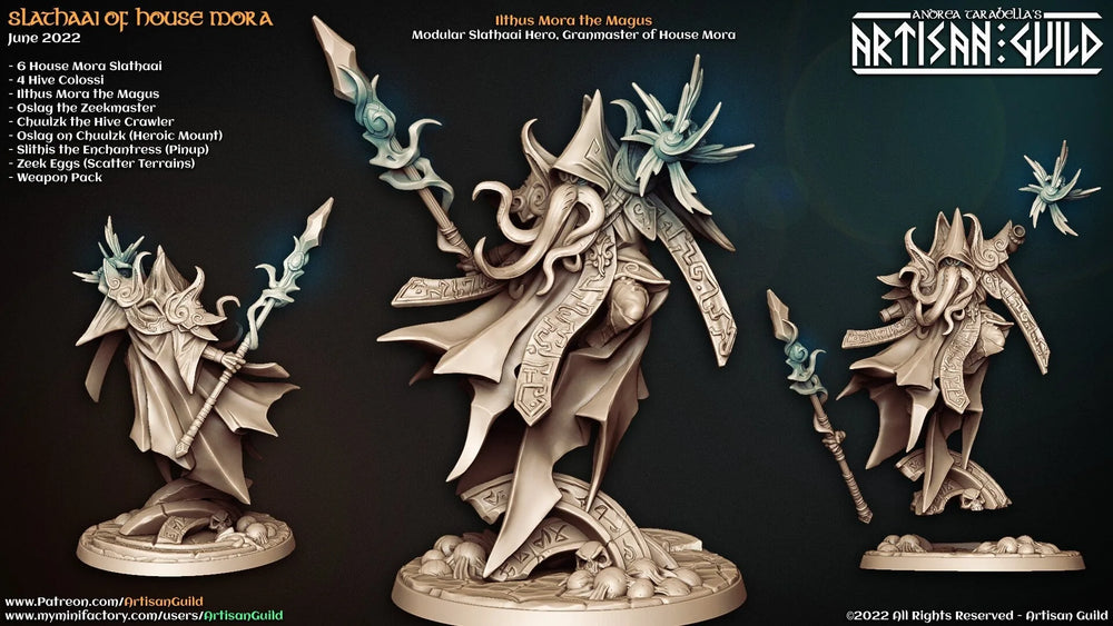 Ilthus Mora the Magus - Artisan Guild | Illithid | Mind Flayer | Monster | Fantasy | Sorcerer | Boss | Warlock | Hero | DnD | Pathfinder