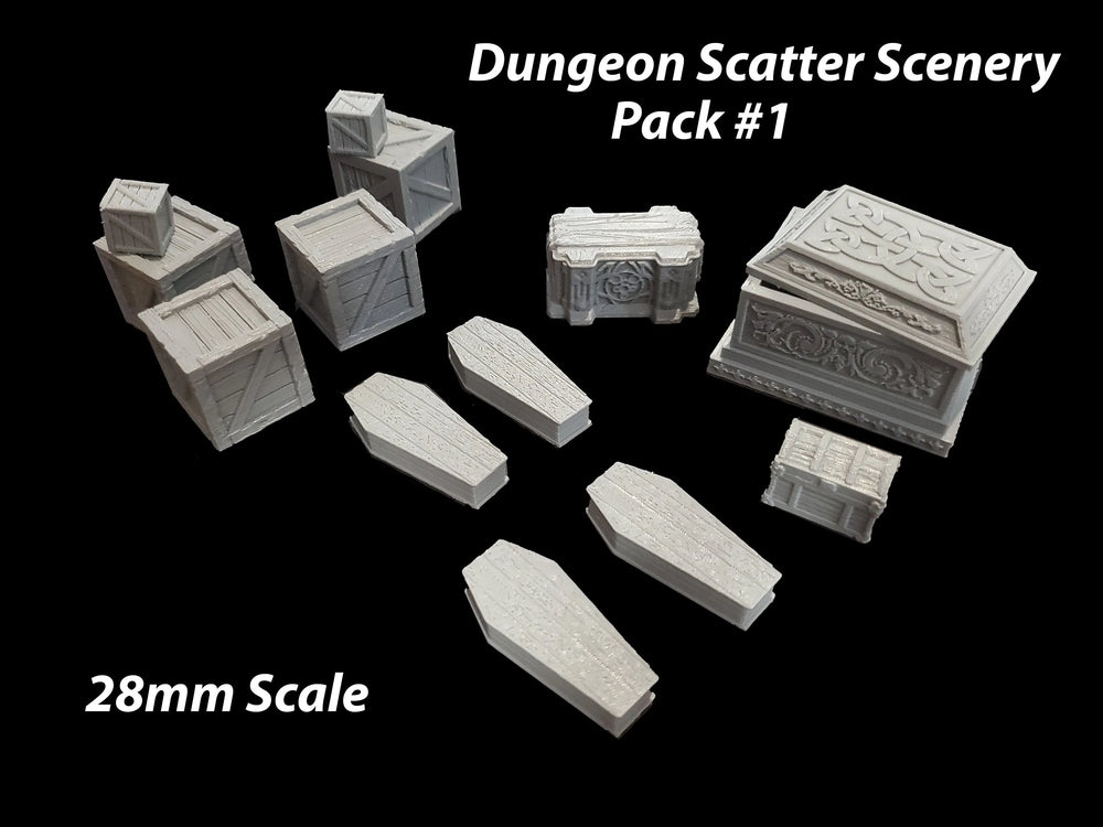 Ensemble de départ de décors de donjon #1 | Fat Dragon Games | Décors de table | Tablettes peintes pour Dungeons And Dragons et Pathfinder