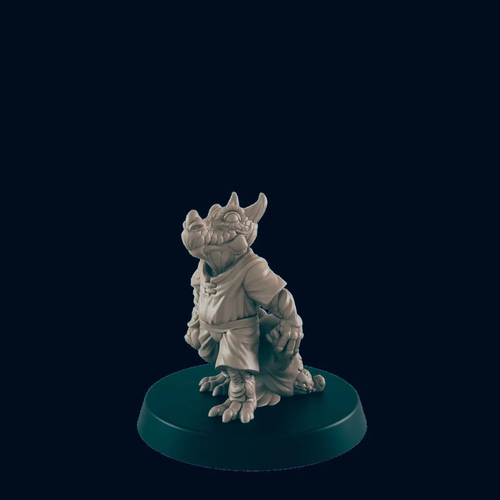 Dragonborn Youngling - EC3D | DnD | Dragonborn | Villager minis | child | 32mm | Pathfinder | Commoner | TTRPG | Wargaming