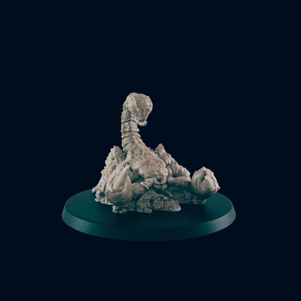 Scorpion Géant - EC3D, Miniature DnD | Animal | Monstre | 5E | Grand | Caverne | Fantaisie | Désert | Forme de Druide | 28mm | Insecte | Ténèbres