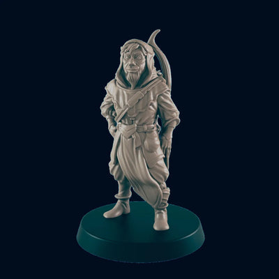 Human Male Woodsman - EC3D | DnD | Male | Villager | Ranger | Druid | Guard | 32mm | Pathfinder | commoner | TTRPG | Wargaming |