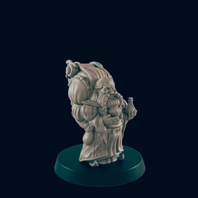 Dwarf Merchant - EC3D | DnD | Dwarf | Villager minis | merchant | 32mm | Pathfinder | Noble | TTRPG | Wargaming