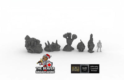 Alien Organics - EC3D Ignis Quadrant, Infinity, Legion, Sci-fi, Cyberpunk, tabletop terrain, Scatter Scenery, trees, Martian