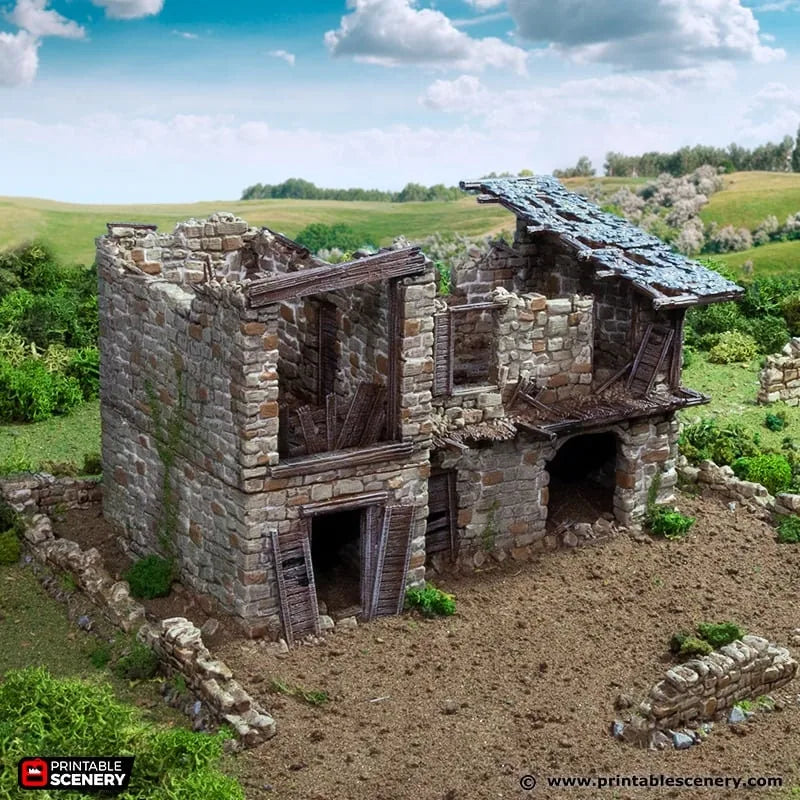 Écuries du Roi en Ruine - King and Country, DnD, Pathfinder, 15mm, 28mm, 32mm, terrain de jeu de guerre, décor d'appoint médiéval D&D