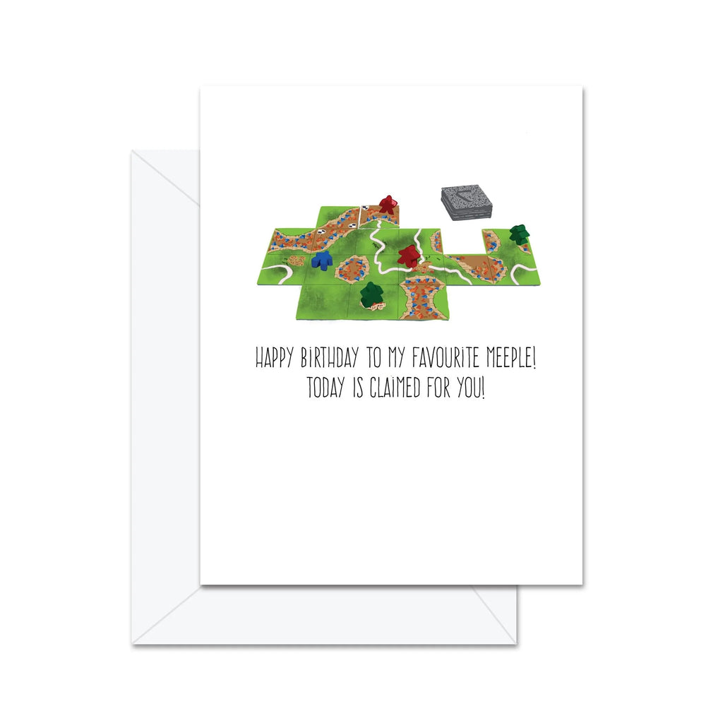 Joyeux Anniversaire à Mon Meeple Préféré ! Aujourd'hui est à toi ! - Carte de Vœux