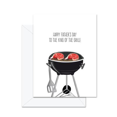 Joyeuse Fête des Pères au Roi du Barbecue ! - Carte de Vœux