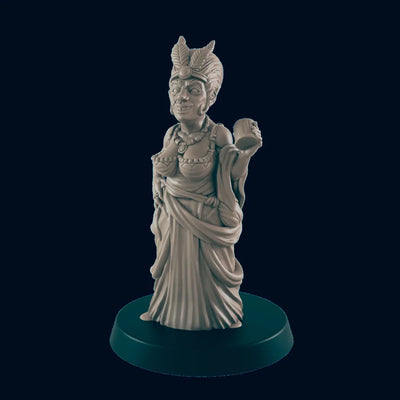 Femme Humaine Madame - EC3D | DnD | Femme | Villageoise | Noble | Marchande | 32mm | Pathfinder | Roturière | TTRPG | Jeux de Guerre |